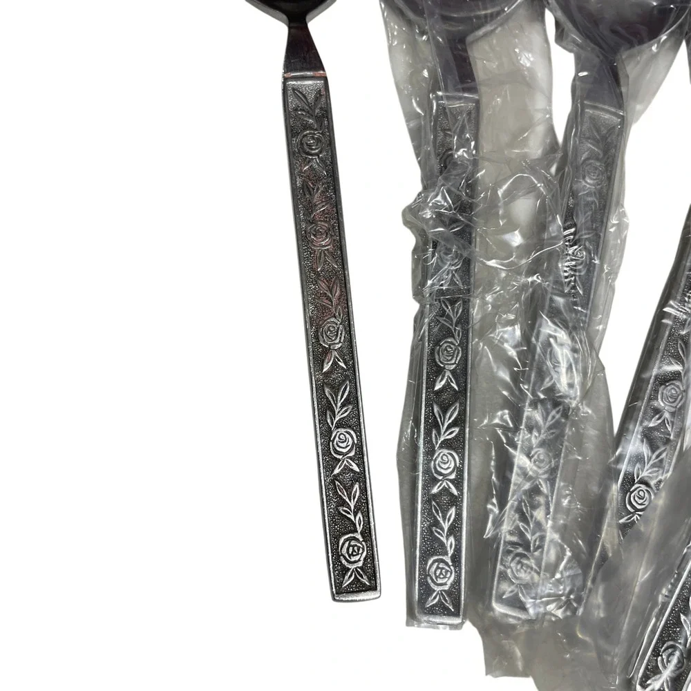 Interpur Stainless Steel Cutlery Teaspoon  (5) Vintage NEW Japan 1970's